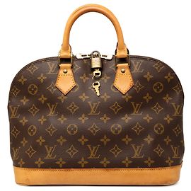 Brown Louis Vuitton Monogram Alma PM Handbag Brown