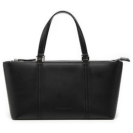 Black Burberry Leather Handbag Black