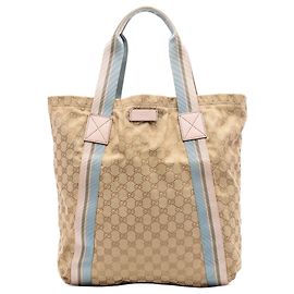 Tote Gucci GG Canvas Web beige Beige