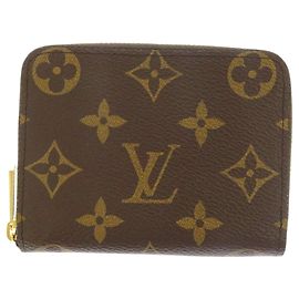 Monedero Louis Vuitton Monogram Zippy marrón Castaño