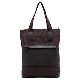 Brown Gucci GG Canvas Tote Brown
