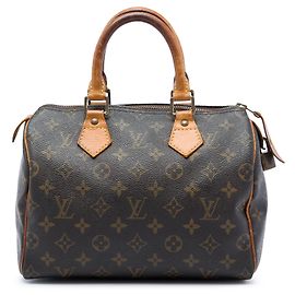 Bolsa Boston Louis Vuitton Monogram Speedy 25 marrom Marrom