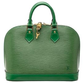 Sac à main Louis Vuitton Epi Alma PM Vert Vert