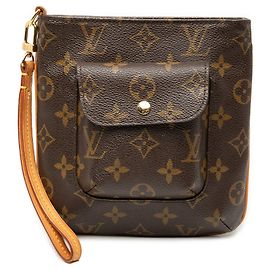 Pochette Louis Vuitton Monogram Partition marron Marron