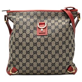 Beige Gucci GG Canvas Abbey D Ring Crossbody Beige