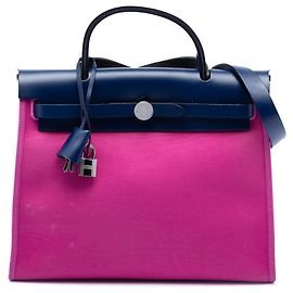 Bolsa Hermès Toile Herbag Zip 31 rosa Rosa