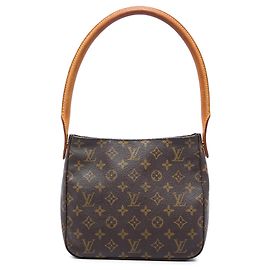 Borsa a tracolla Louis Vuitton Monogram Looping MM marrone Marrone