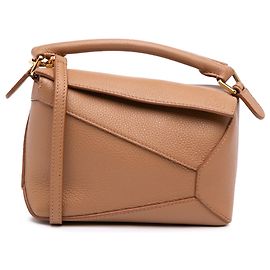 Borsa Mini Puzzle Edge LOEWE in vitello marrone Marrone