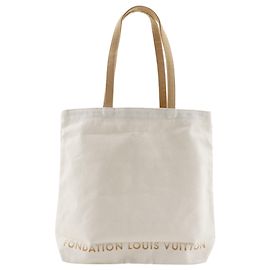 Tote Fondation em canvas Louis Vuitton branco Branco