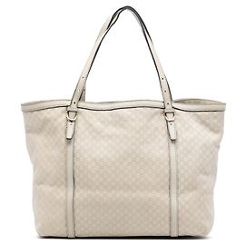 Borsa Tote Gucci Microguccissima Nice Bianca Bianco