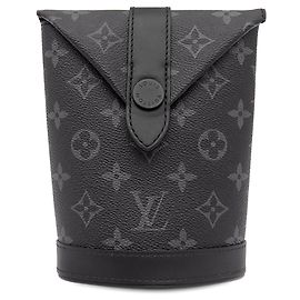 Black Louis Vuitton Monogram Eclipse Envelope Pouch Crossbody Bag Black