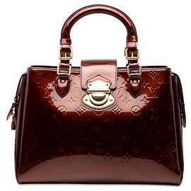 Red Louis Vuitton Monogram Vernis Melrose Avenue Handbag Red