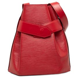 Borsa a secchiello Epi Sac D Epaule PM rossa Louis Vuitton Rosso
