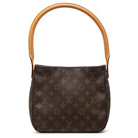 Bolsa de ombro Louis Vuitton Monogram Looping MM marrom Marrom