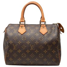 Bolsa Boston Louis Vuitton Monogram Speedy 25 marrom Marrom