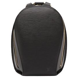 Black Louis Vuitton Epi Mabillon Backpack Black