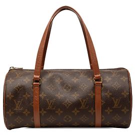 Brown Louis Vuitton Monogram Papillon 30 Handbag Brown
