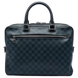 Porte Documents Business Damier Cobalt bleu Louis Vuitton Bleu