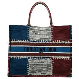 Book Tote Dior Large French Flag Blu Blu