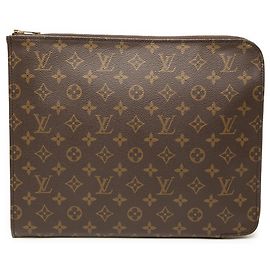 Portfolio Documenti Monogram Louis Vuitton Marrone Clutch Bag 30 Marrone