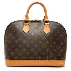 Borsa Louis Vuitton Monogram Alma PM Marrone Marrone