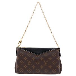 Clutch y bolso Louis Vuitton Monogram Pallas negro Negro