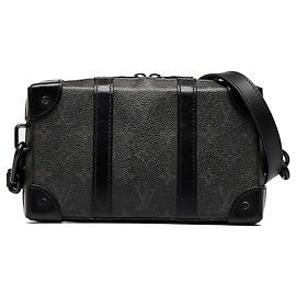 Black Louis Vuitton Monogram Eclipse Soft Trunk Wallet Crossbody Black