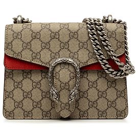 Bolsa transversal Gucci Small GG Supreme Dionysus Bege Bege
