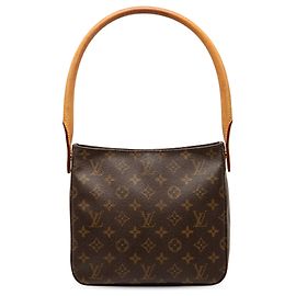 Borsa a tracolla Louis Vuitton Monogram Looping MM marrone Marrone