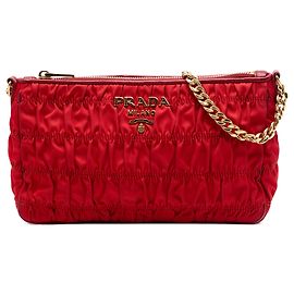 Bolsa transversal Prada Tessuto Gaufre vermelha Vermelho
