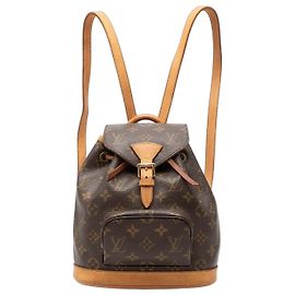 Brown Louis Vuitton Monogram Mini Montsouris Backpack Brown