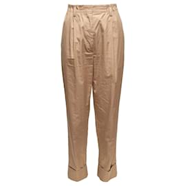 Pantalon chino en coton couleur tan Prada Taille IT 40 Camel