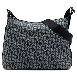 Blu Dior Diorissimo Trotter Canvas Crossbody Blu