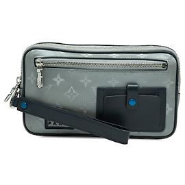Clutch Louis Vuitton Monogram Satellite Alpha Gris Gris