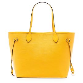 Bolso Tote Louis Vuitton Epi Neverfull MM amarillo Amarillo
