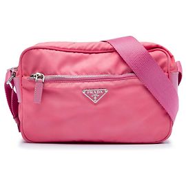 Bolsa Camera Prada Tessuto Rosa Rosa