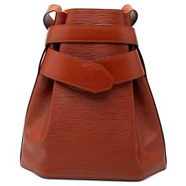 Borsa a Tracolla Louis Vuitton Epi PM Bucket Bag Marrone Marrone