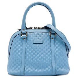 Bolsa azul Gucci Mini Microguccissima Dome Azul