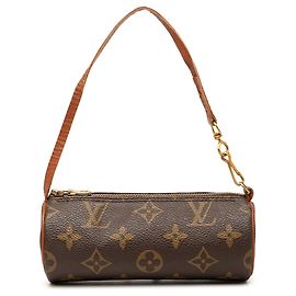 Sac à main Louis Vuitton Monogram Papillon Pochette Marron Marron