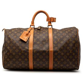Borsa da viaggio Louis Vuitton Monogram Keepall 50 marrone Marrone