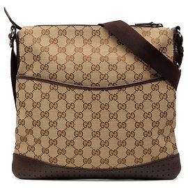 Bolsa transversal Gucci GG Canvas marrom Marrom