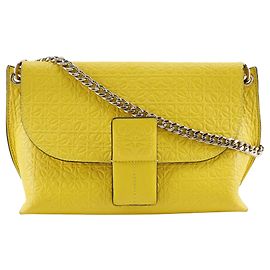 Borsa a tracolla Avenue in pelle Repeat Anagram LOEWE gialla Giallo