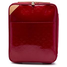Bolso de viaje Louis Vuitton Monogram Vernis Pegase 45 rojo Roja