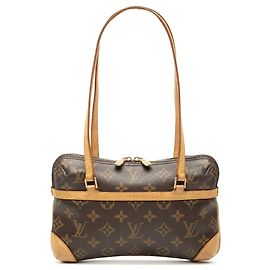 Borsa a tracolla Louis Vuitton Monogram Mini Coussin marrone Marrone