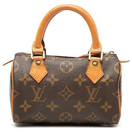 Borsa Louis Vuitton Monogram Mini Speedy HL marrone Marrone