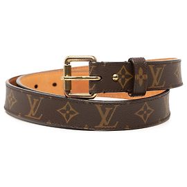 Cinto Louis Vuitton Monogram Ellipse marrom Marrom