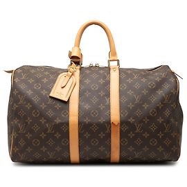 Borsa da viaggio Louis Vuitton Monogram Keepall 45 marrone Marrone