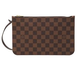 Pochette Louis Vuitton Damier Ebene Neverfull MM marron Marron