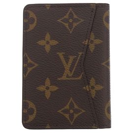 Brown Louis Vuitton Monogram Pocket Organizer Brown