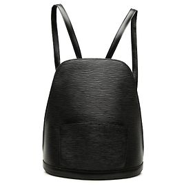 Black Louis Vuitton Epi Gobelins Backpack Black